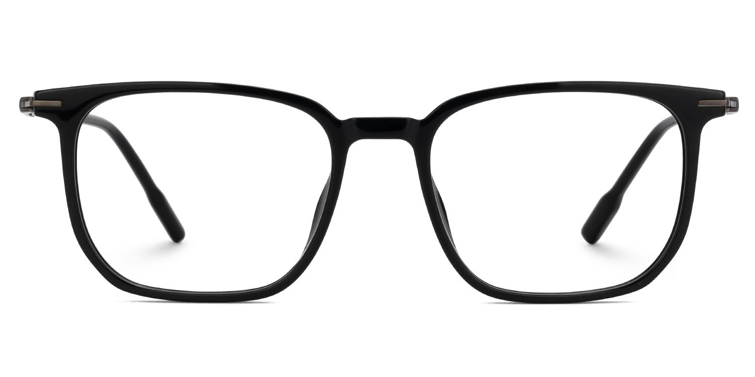 Varlox Black Rectangle Frame Glasses Online | Zeelool Optical0