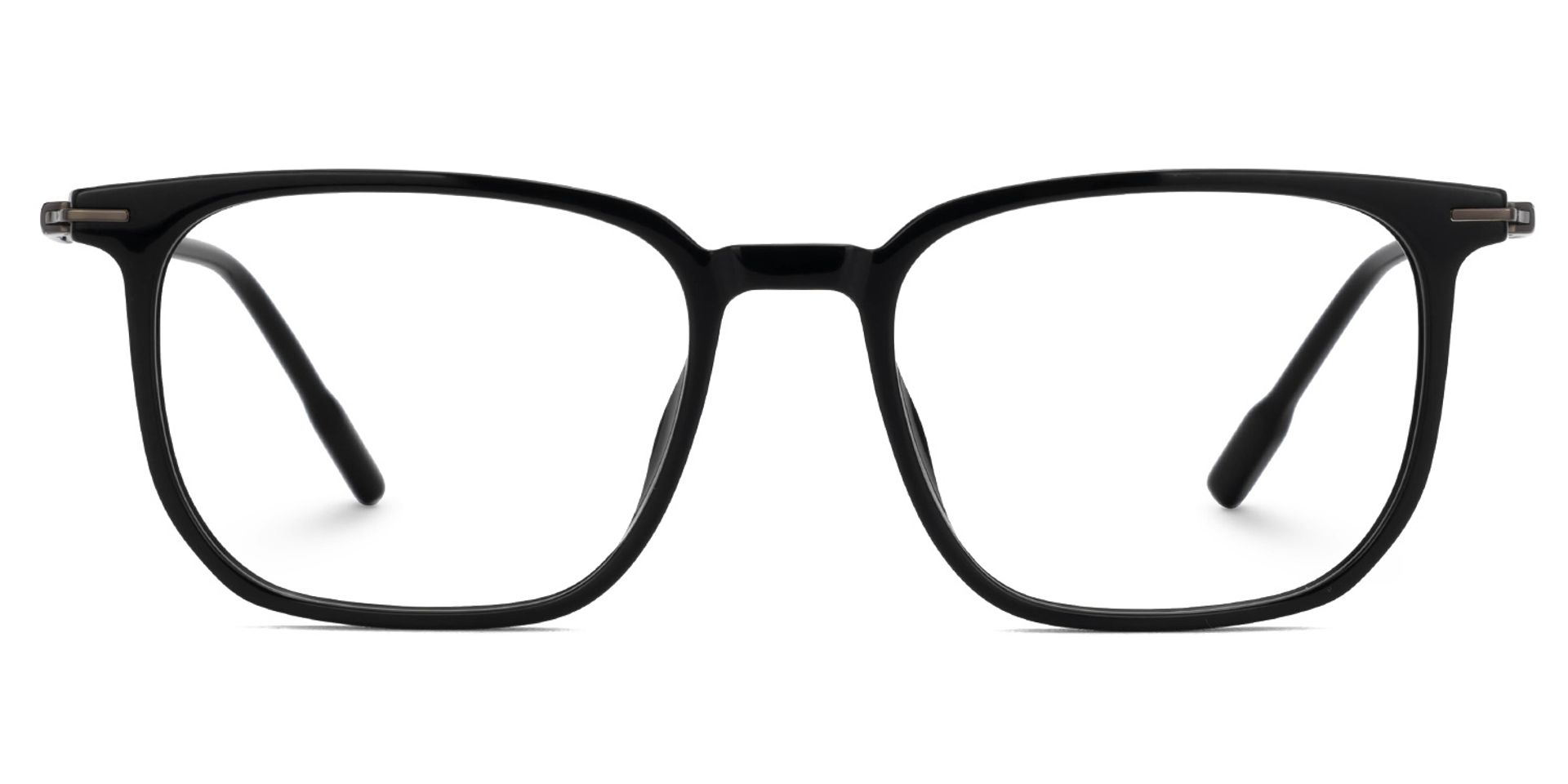 Varlox Black Rectangle Frame Glasses Online | Zeelool Optical0