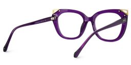 Hellena Cateye Purple Glasses3