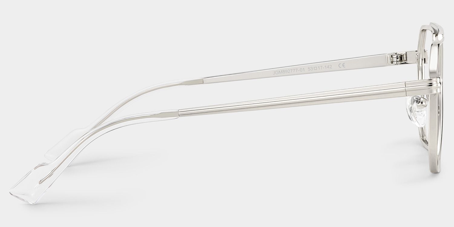 Autumn silver aviator glasses Frame Glasses Online | ZEELOOL