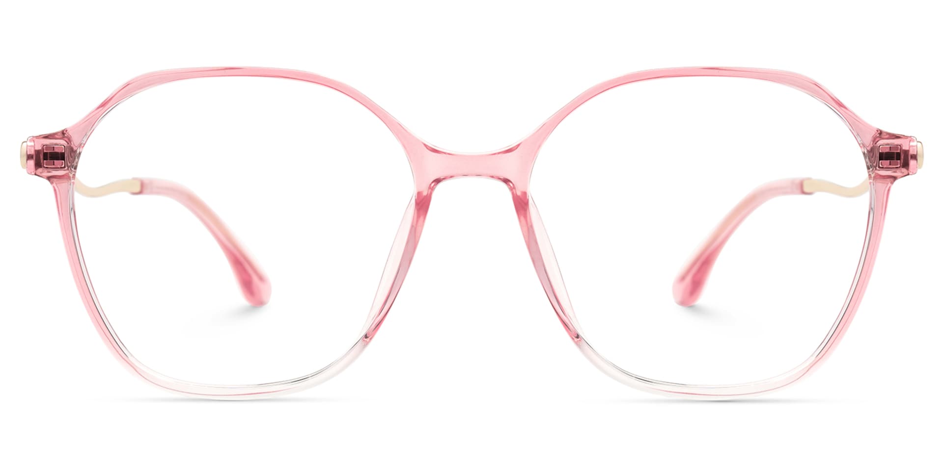 Lekesha Thin Geometric Pink Glasses For Sale  | Zeelool0