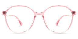 Lekesha Geometric Pink Glasses0