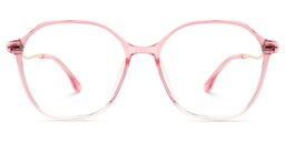 Lekesha Geometric Pink Glasses0