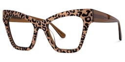 Ansyah Cateye Leopard Glasses1