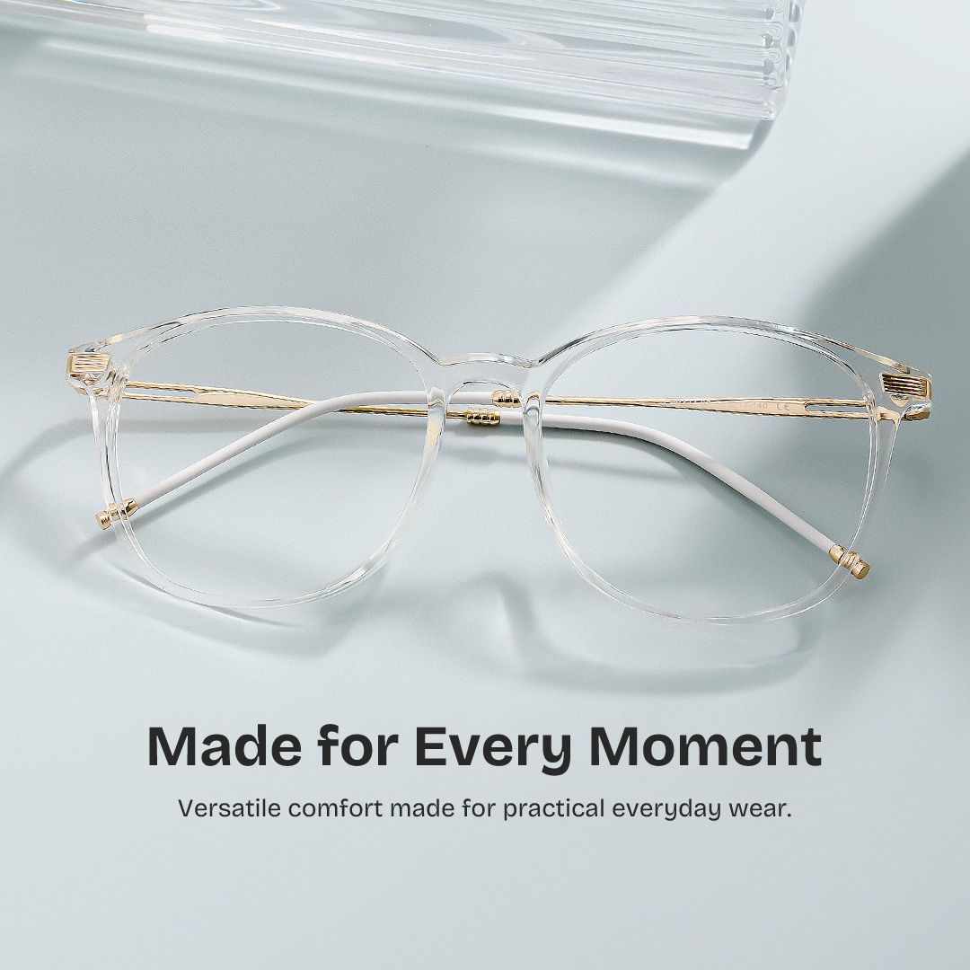 Greene Clear Square Eyeglass Frames for Women | ZEELOOL0