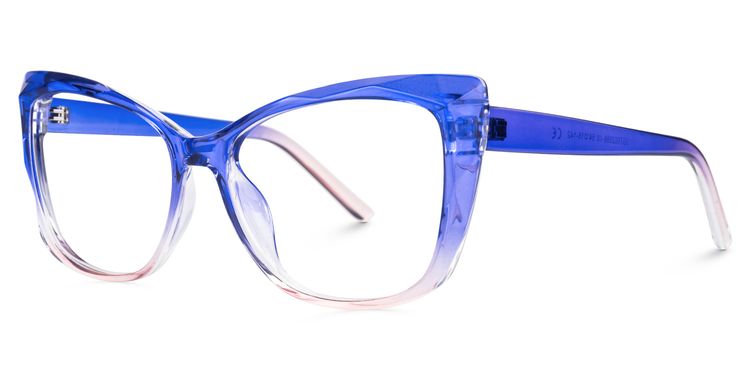 Farris Square Blue Glasses