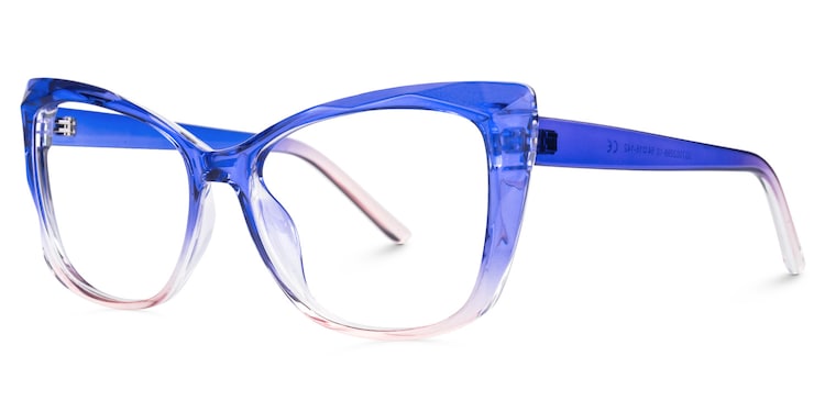 Farris Square Blue Glasses