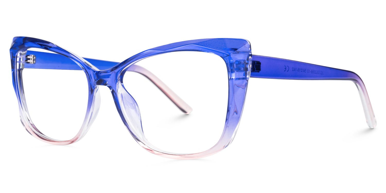 Square Farris Blue Glasses deals -Zeelool Glasses1