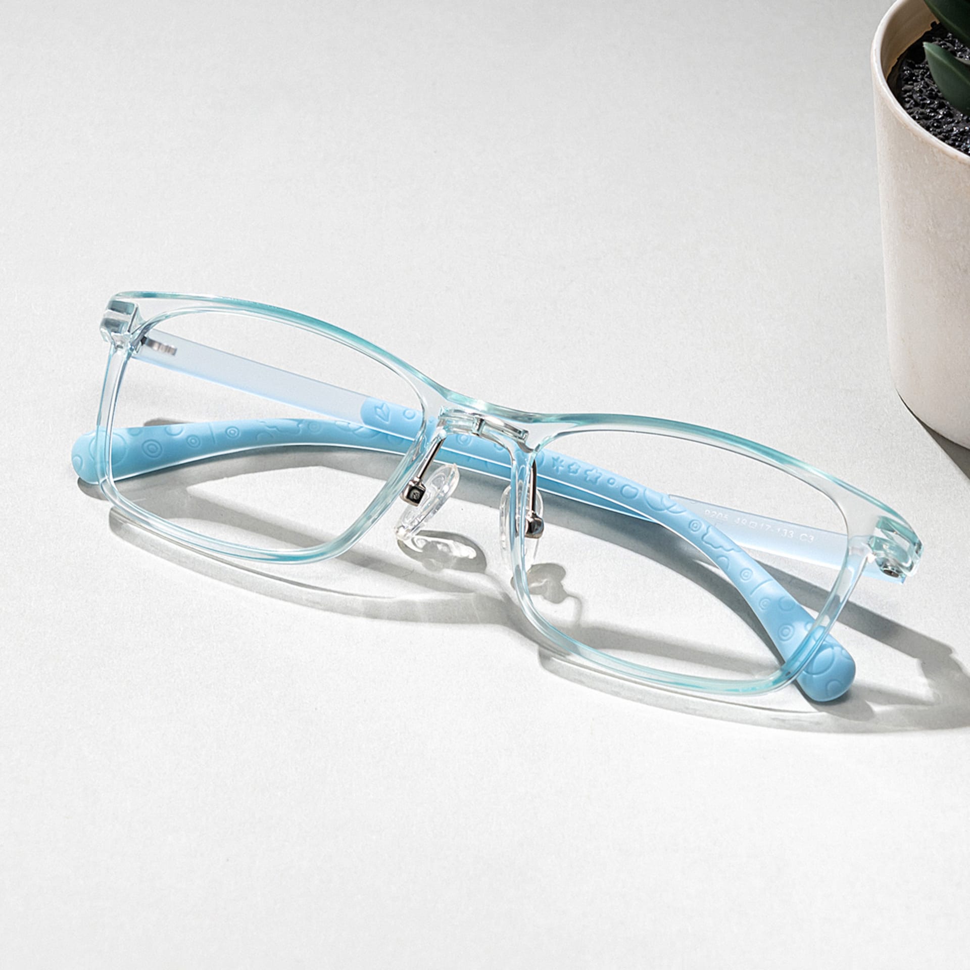 Kids Rectangle Miftah Glasses with Cute Style -Zeelool0