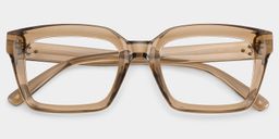Grover Rectangle Beige Glasses2