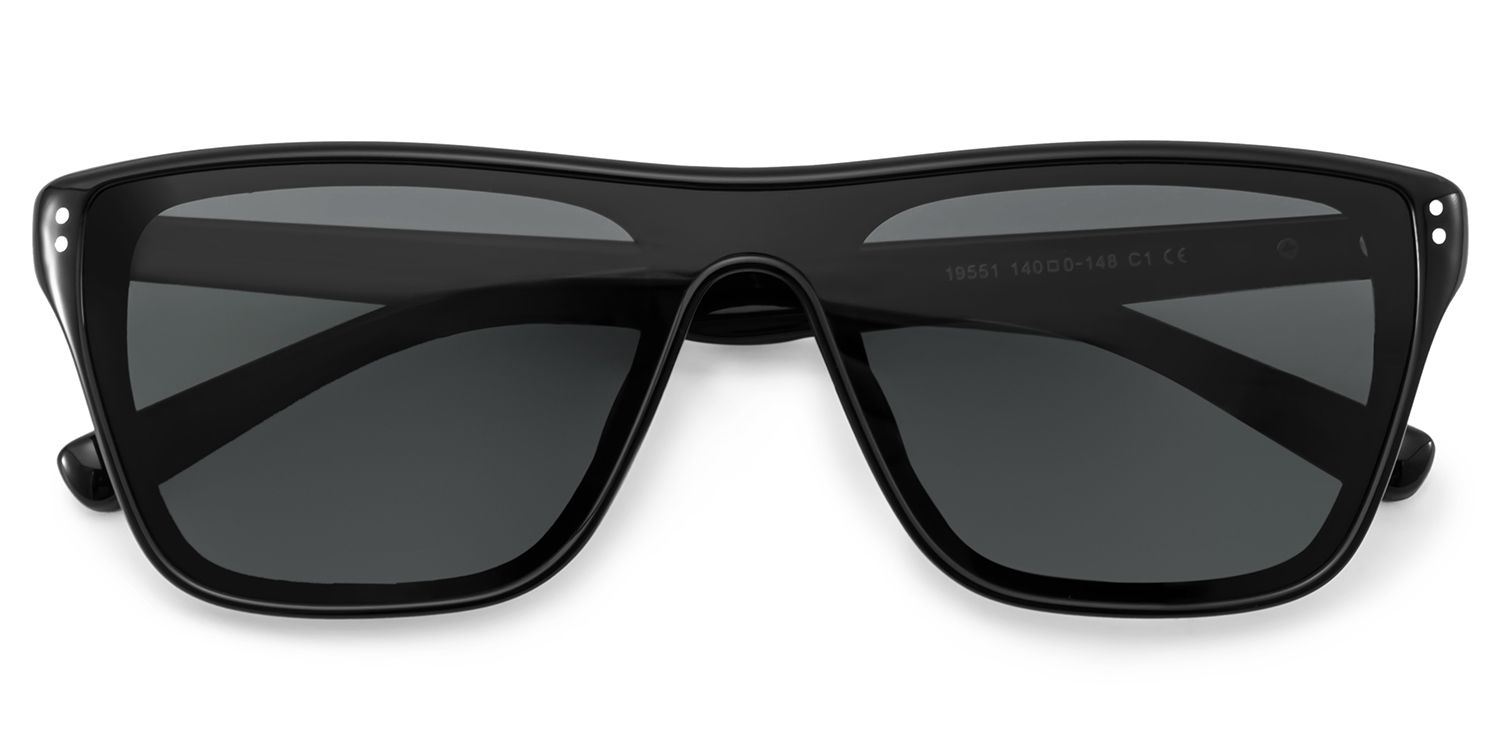 Paloma Black Aviator Polarized Sunglasses Online | Zeelool1
