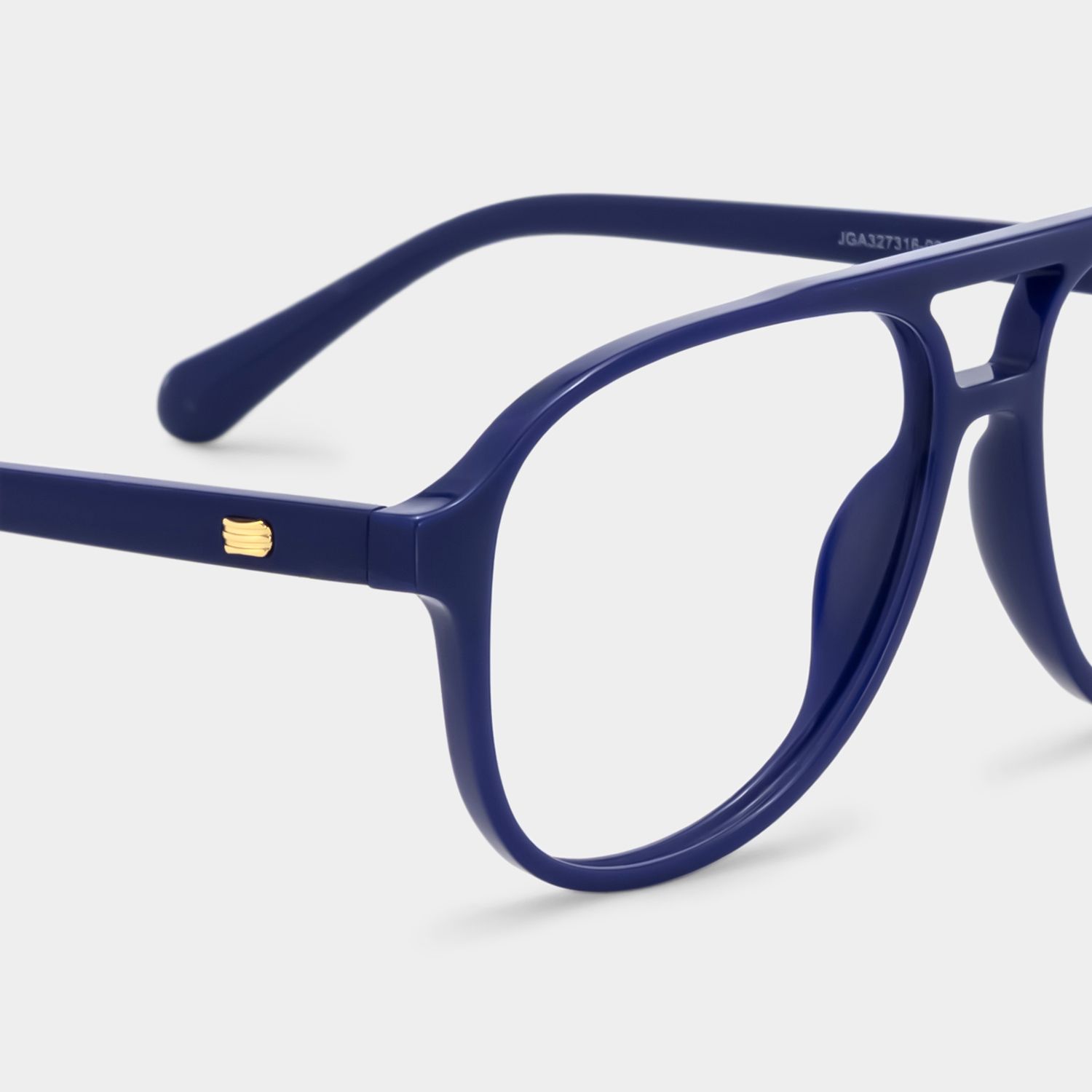 Luna Blue Aviator Frame Glasses | Sporty Campus Style5