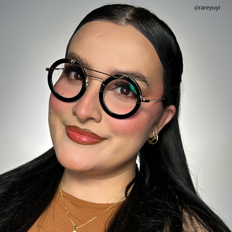 Martis Round Black Glasses | ZEELOOL Canada5