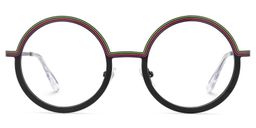 Vevay Round Black Glasses0