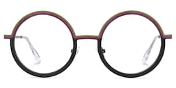 Vevay Round Black Glasses0