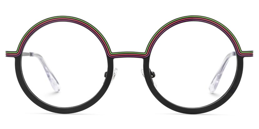 Vevay Round Black Glasses