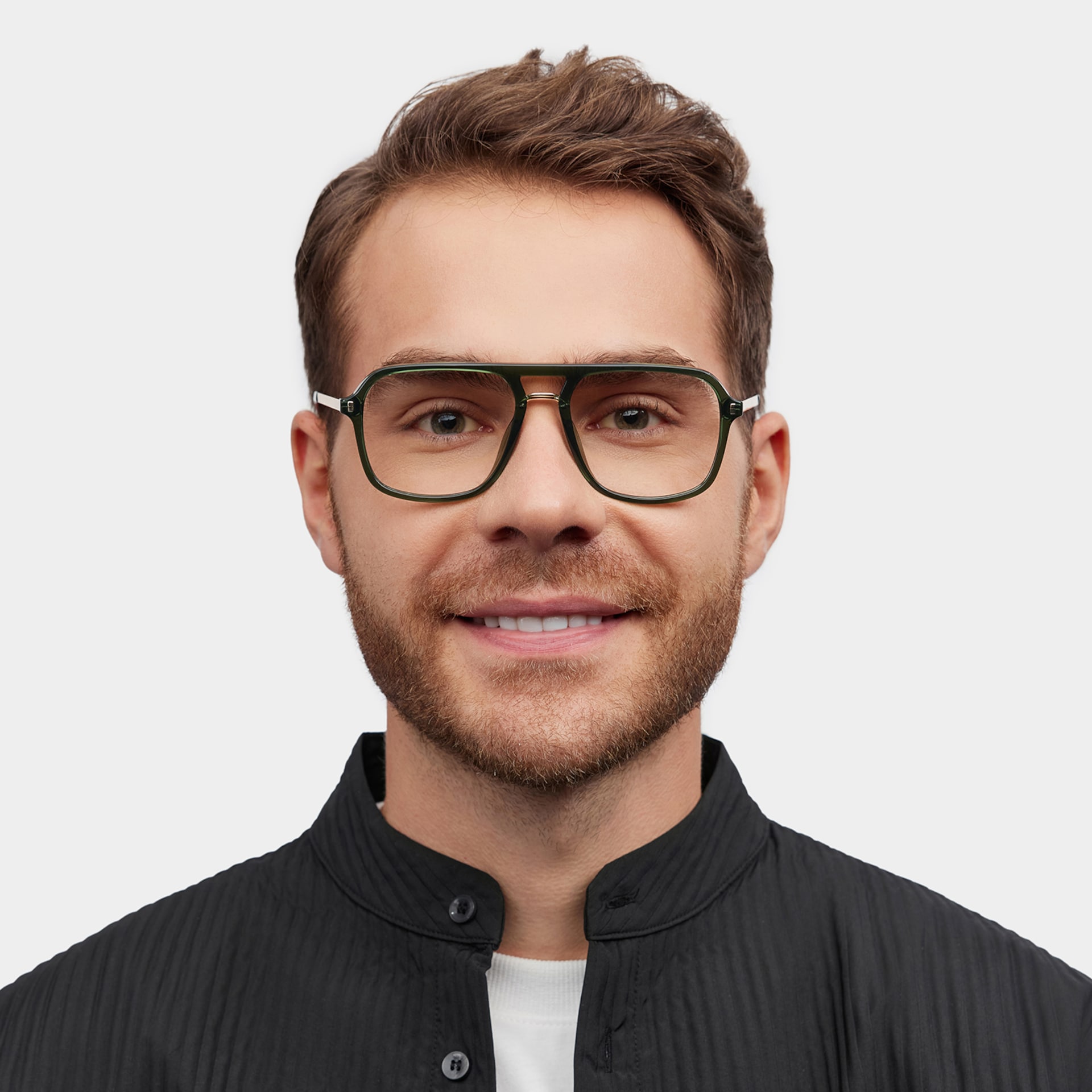 Aviator Kilworth Green Glasses deals -Zeelool Glasses1