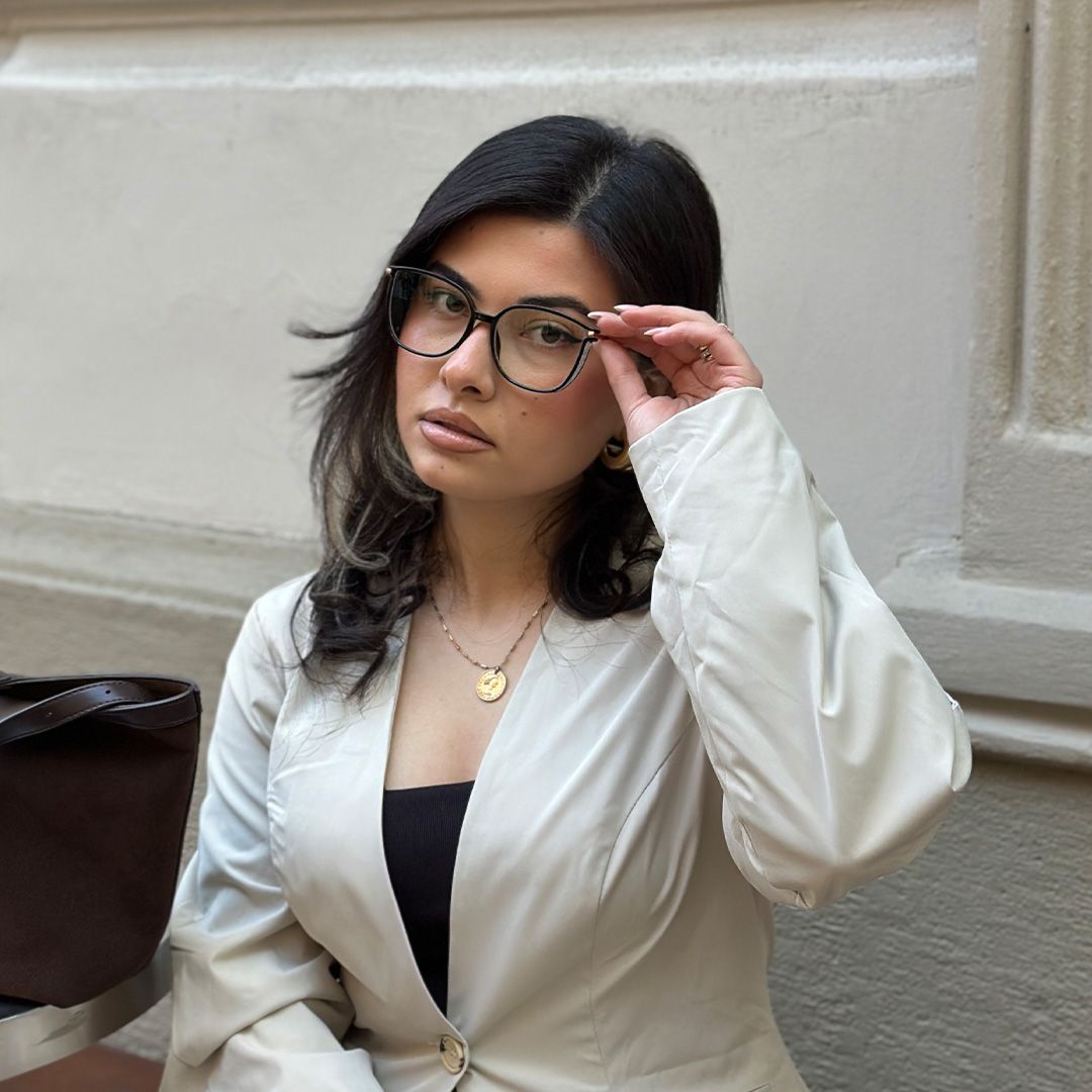 Rodz Square Black Frame Glasses for Women | ZEELOOL8