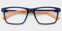 Bastian Blue Rectangle Glasses1