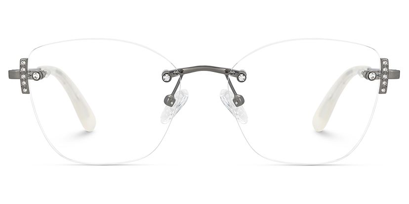 Jaxon Rectangle Silver Glasses
