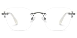 Jaxon Rectangle Silver Glasses1