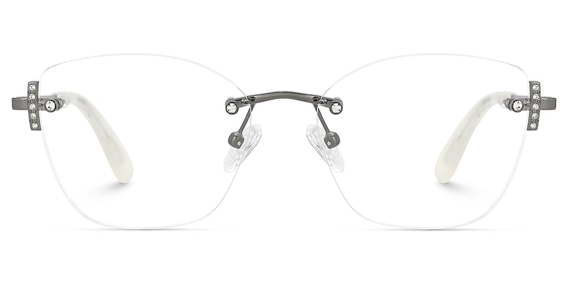 Jaxon Rectangle Silver Glasses