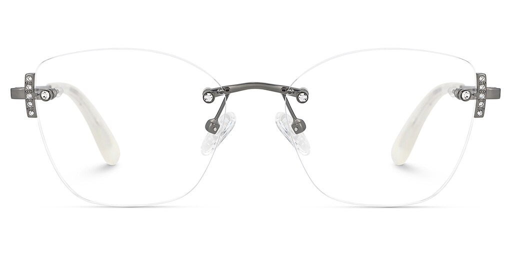 Jaxon Rectangle Silver Glasses
