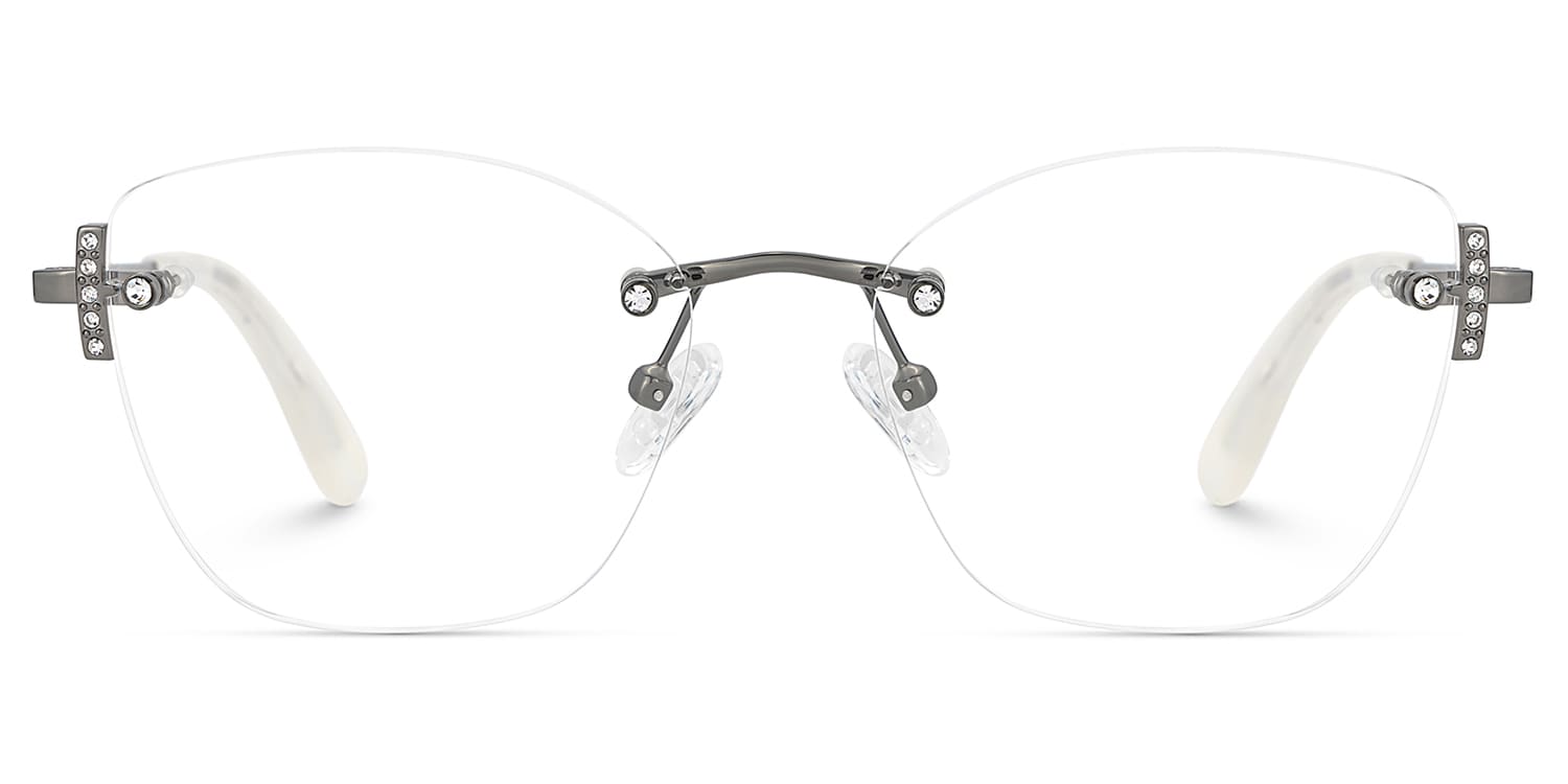 Jaxon Rectangle Silver Glasses