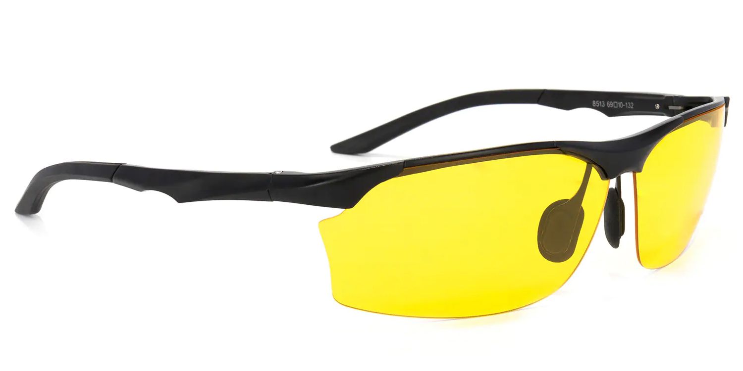 Godfrey Rectangle Yellow Lenses Cycling Goggles | Zeelool Glasses2