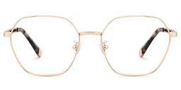 Dunbar Gold Geometric Glasses0