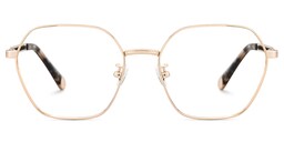 Dunbar Geometric Gold Glasses0