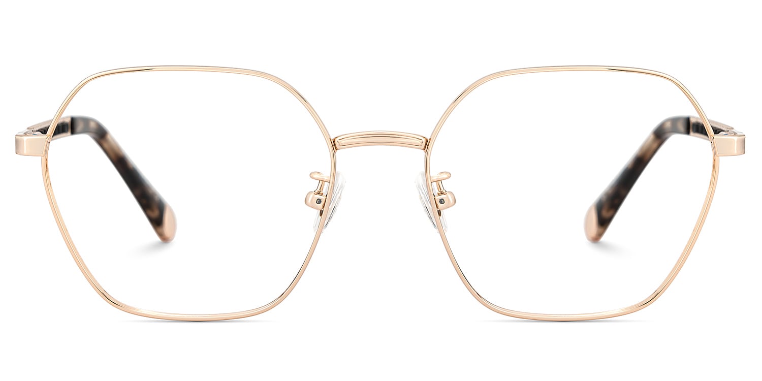 Dunbar Geometric Gold Glasses0