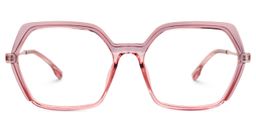 Waldron Geometric Pink Glasses0