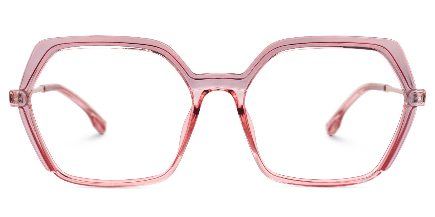 Waldron Geometric Pink Glasses