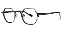 Wester Geometric Peacock-Green Glasses1
