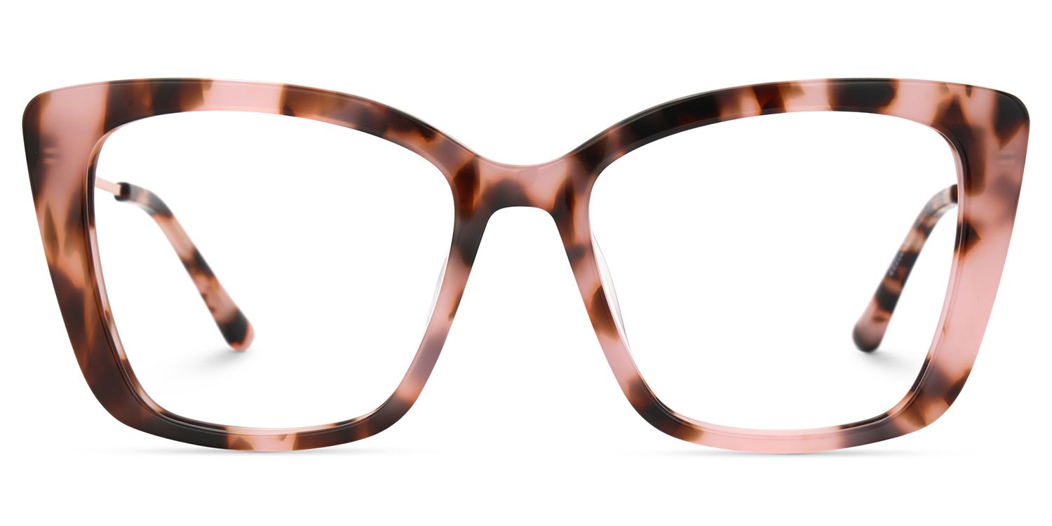 Sheyla Pink Tortoise Cat Eye Glasses for Women | Zeelool1