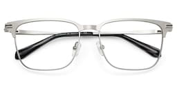 Marshall Rectangle Silver Glasses2