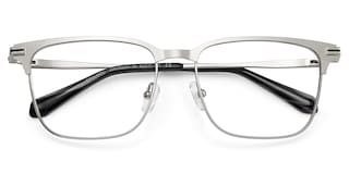Marshall Rectangle Silver Glasses2