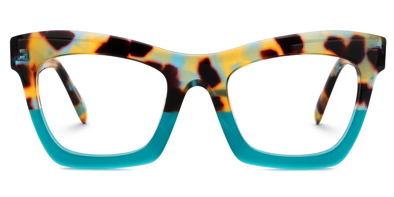 New Arrival Peacock-Blue Color for Benitez Frame Glasses | Zeelool0