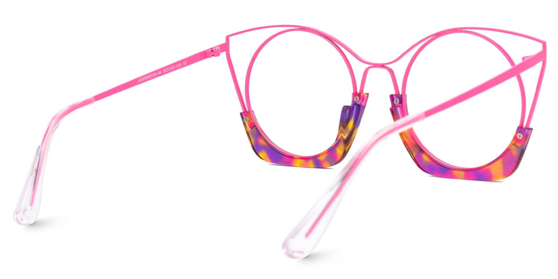 Designer Barbara Barbie Pink Round Frame Glasses3