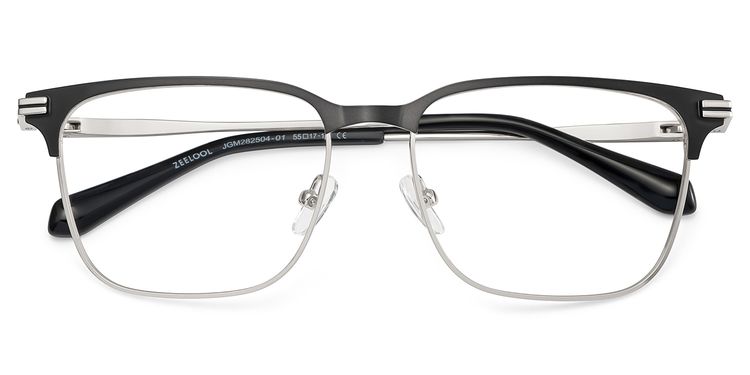 Marshall Rectangle Grey Silver Glasses