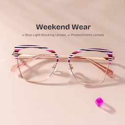 Harley Browline Colorful Glasses0