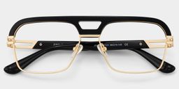 Griff Aviator Black Glasses2