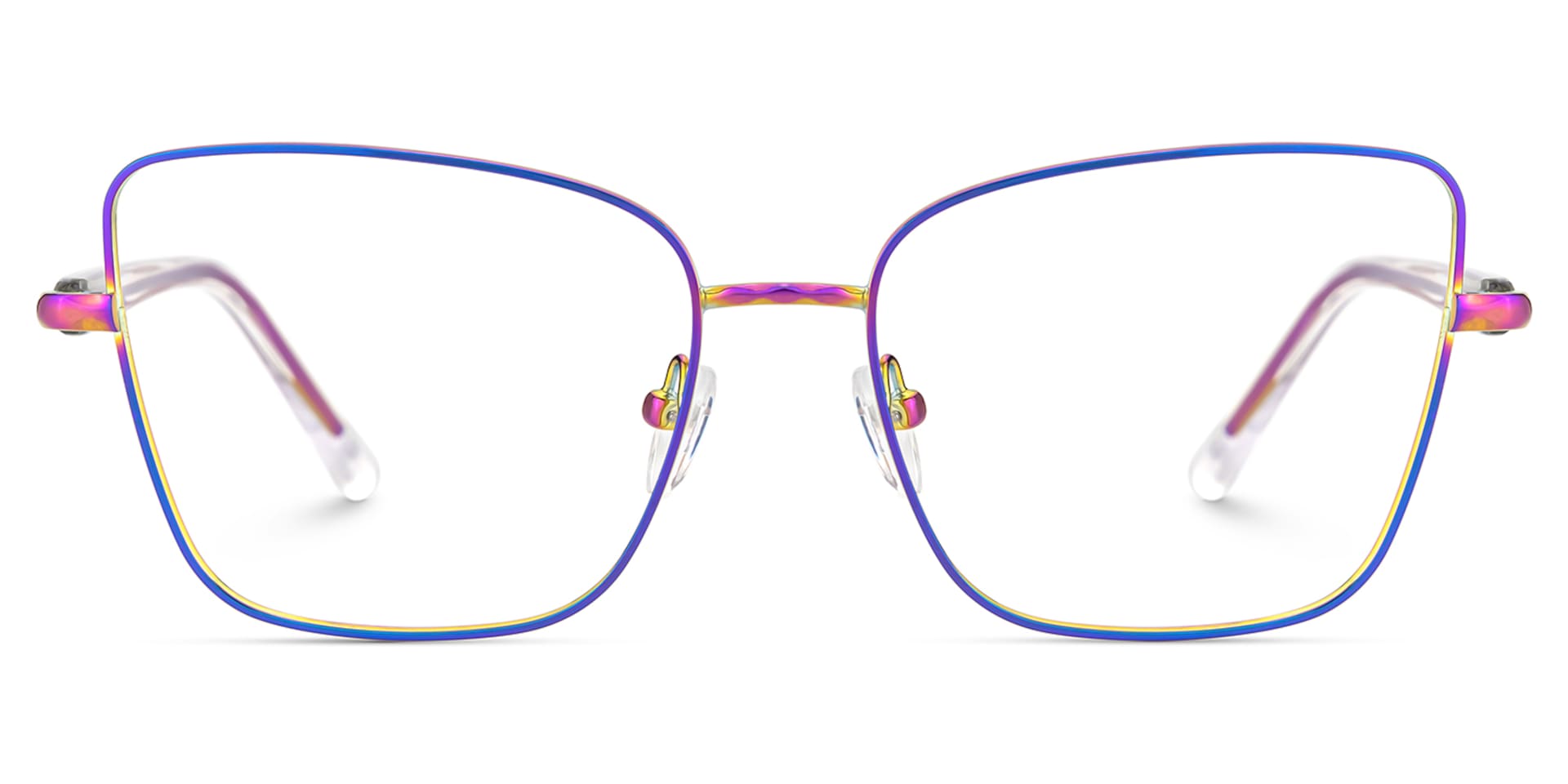 Jace Iridescent Square Prescription Glasses | Zeelool1