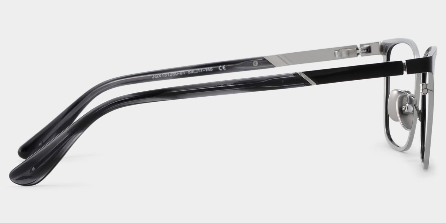 Aubrey Black Rectangle Frame Glasses for Men | ZEELOOL