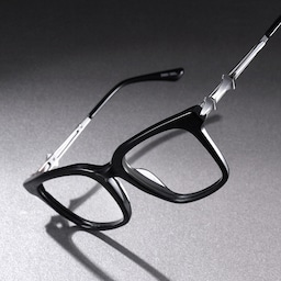 Reese Square Black Glasses1