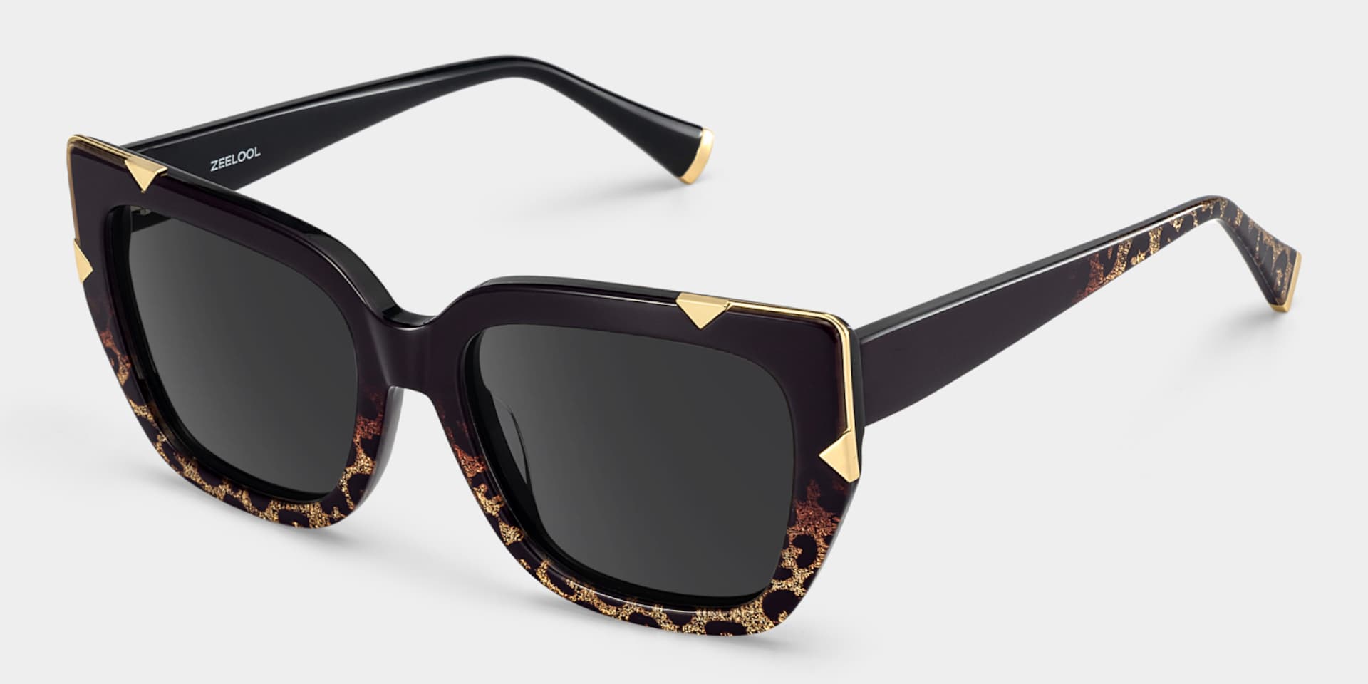 Dax Square black leopard print Frame Eyeglasses for Women| ZEELOOL2