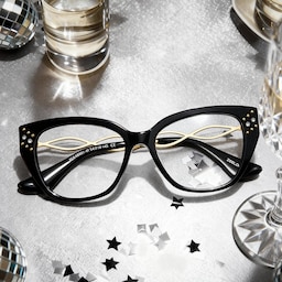 Alma Butterfly Black Glasses0
