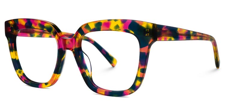 Nina Square Floral Glasses