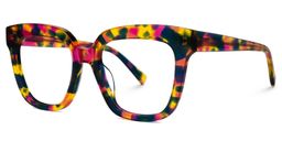 Nina Floral Square Glasses1